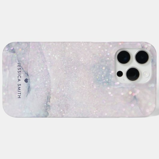 Marmer en Glitter Printen Textuur Case-Mate iPhone Case (Achterkant (horizontaal))