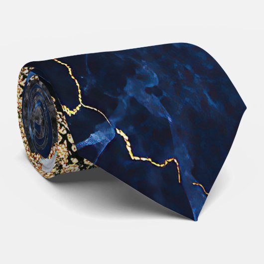 Marmer en Glitter Stropdas (Opgerold)