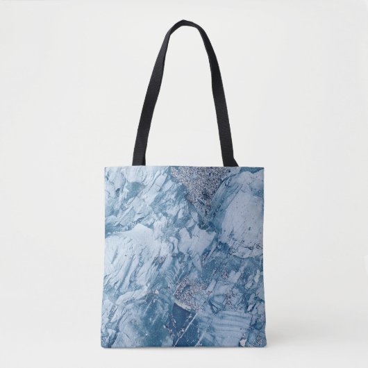 Marmer en Glitter Tote Bag (Voorkant)