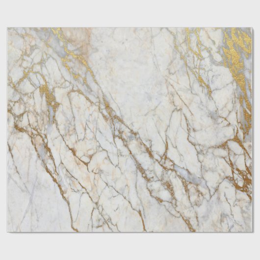 Marmer- en Gold Gift-papier voor onmiddellijke ver Cadeaupapier (Vlak)