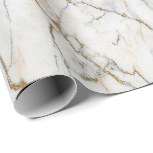 Marmer- en Gold Gift-papier voor onmiddellijke ver Cadeaupapier (Rol Hoek)