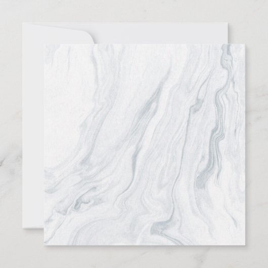 Marmer en Gold Wedding Save the Date (Achterkant)