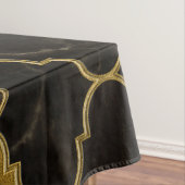Marmer en goud van de Marokkaanse boomstam Tafelkleed (Voorbeeld)