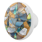 Marmer- en goudcellen - oceaan keramische knop (Rechts)