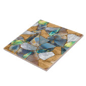 Marmer- en goudcellen - oceaan tegeltje (Zijkant)