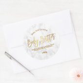 Marmer en gouden body boter etiketten (Envelop)