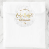 Marmer en gouden body boter etiketten (Tas)