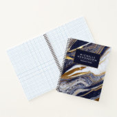 Marmer en gouden Folie Notitieboek (Binnen)