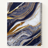 Marmer en gouden Folie Notitieboek (Achterkant)