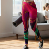 Marmer en Gouden Glitter Leggings