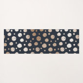 Marmer- en goudmarmer- en gouden stippen, stijlvol yogamat (Achterkant (horizontaal))