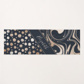 Marmer- en goudmarmer- en gouden stippen, stijlvol yogamat (Voorkant (horizontaal))