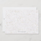 Marmer en koper | Moderne repetitie voor bruiloft Kaart (Achterkant)