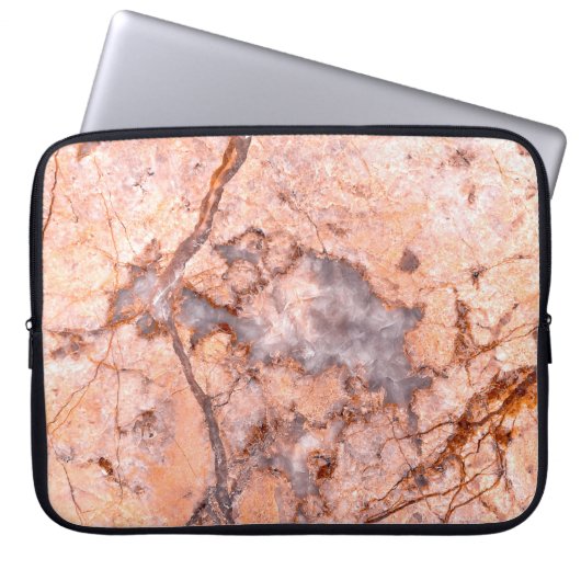 Marmer en kwarts laptop sleeve (Voorkant)