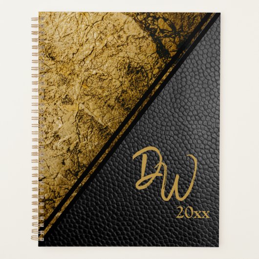 Marmer en leder planner (Voorkant)