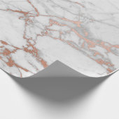 Marmer- en Roos Gold-cadeaupapier Cadeaupapier (Hoek)