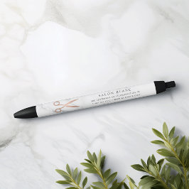 Marmer- en Roos Gold-schaar | Hair Salon Business Zwarte Inkt Pen