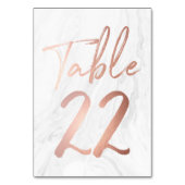 Marmer en Roos Gold Script | Tabelnummer Kaart 22 (Achterkant)