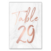 Marmer en Roos Gold Script | Tabelnummer Kaart 29 (Achterkant)