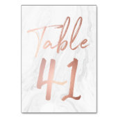 Marmer en Roos Gold Script | Tabelnummer Kaart 41 (Voorkant)