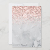 Marmer en roos goud moderne 50e verjaardag (Achterkant)