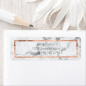 Marmer en roos goud retour adres label (Insitu)