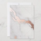 MARMER EN ROOS GOUD VRIJGEZELLENFEEST KAART (Achterkant)