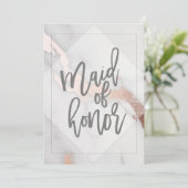 MARMER EN ROZE GULDEN GETUIGE KAART (Staand voorkant)