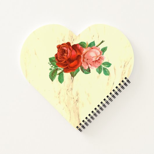 Marmer en Rozen Notitieboek (Achterkant)