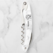 Marmer en tijgerkop kurkentrekker (Voorkant)