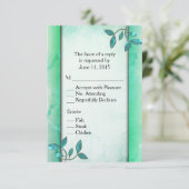 Marmer en Wijnstok RSVP met menu (Staand voorkant)