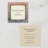 Marmer Executive Vierkante Visitekaartje (Voorkant / Achterkant)