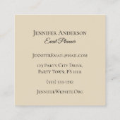 Marmer Executive Vierkante Visitekaartje (Achterkant)