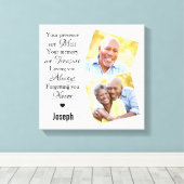 Marmer Familie Foto Sympathie Memorials Keepomwill Canvas Afdruk (Insitu (Houten vloer))