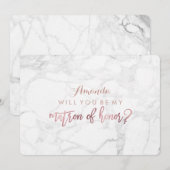 Marmer/Faux Roos Gold ... Kaart (Voorkant / Achterkant)