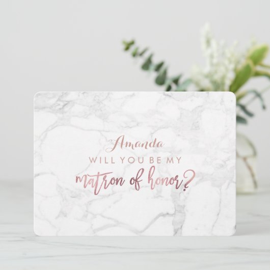 Marmer/Faux Roos Gold ... Kaart (Staand voorkant)