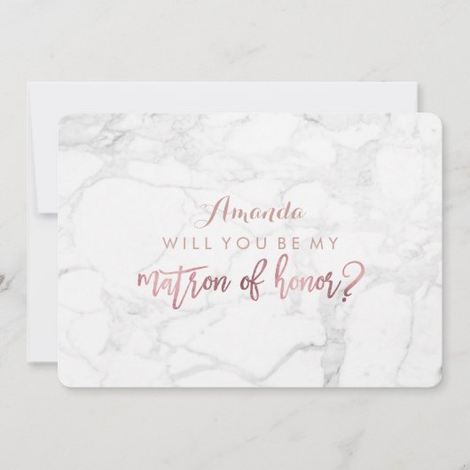 Marmer/Faux Roos Gold ... Kaart (Voorkant)