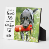 Marmer Favoriete Hallo Hardste Memorial Fotoplaat (Zijkant)