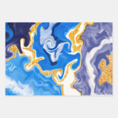 Marmer Fluid Art Inpakpapier Vel (Voorkant 3)