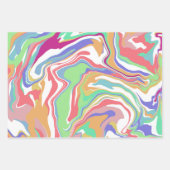 Marmer Fluid Art Inpakpapier Vel (Voorkant 2)