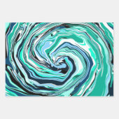 Marmer Fluid Art Inpakpapier Vel (Voorkant)