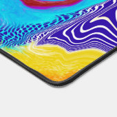 Marmer Fluid Art Pour Schilderij Stijl Bureaumat (Hoek)