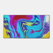 Marmer Fluid Art Pour Schilderij Stijl Bureaumat (Voorkant)