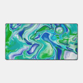 Marmer Fluid Art Pour Schilderij Stijl Bureaumat (Voorkant)