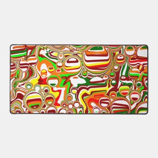 Marmer Fluid Art Pour Schilderij Stijl Bureaumat (Voorkant)