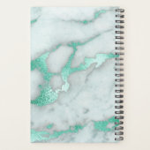 Marmer Frosted Mint Green Glam Planner (Achterkant)