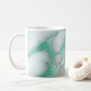 Marmer Frosted Mint Green Glam Planner Koffiemok