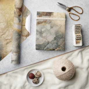 Marmer geïnspireerd naadloos patroon cadeaupapier