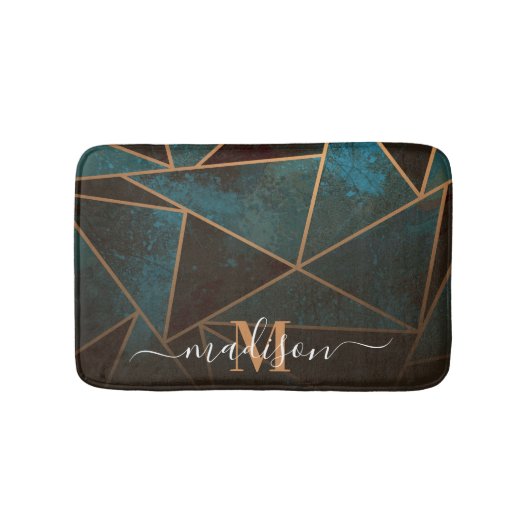 Marmer Geometric Abstract Badmat (Voorkant)
