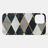 Marmer Geometrisch: Gouden Lijnen Luxe Case-Mate iPhone Case (Achterkant (horizontaal))